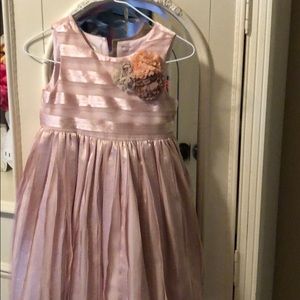 Champagne colored formal girls dress size 4